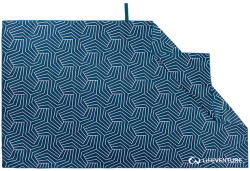 LIFEVENTURE nyomtatott SoftFibre Trek törölköző óriás, tengerészkék