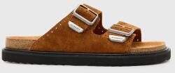AllSaints papucs velúrból Randal Sandal - barna Férfi 44 - answear - 48 990 Ft