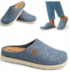 Inblu Női Filc Papucs, kék, Size 38, csúszásgátló poliuretán talp (Inblu IN-CS-47-034 Błękitny)