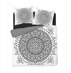 Detexpol Fekete-fehér Ágyneműhuzat, 220×200, 2 párnahuzat, 100% pamut (3171B)