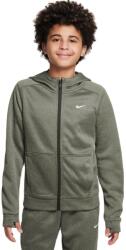 Nike Hanorace băieți Nike Kids Therma-FIT Full-Zip - cargo khaki/white (FJ6046-325)