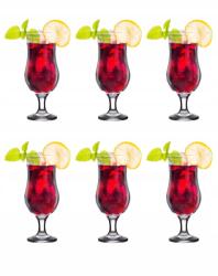 LAV Fiesta Pohárkészlet, 6 darabos. Koktélpohár, söröspohár szett, 390 ml (FST577F)