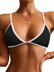 Shein Bikini Felső Fehér-fekete Merevítő Nélkül M 1JF