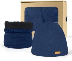 Bontis Ajándékcsomag: Férfi sapka és nyakmelegítő - Farmerkék (gift-set-XIII-denim)