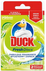 DUCK WC öbíltő korong zselés utántöltő 2 x 36 ml Fresh Discs Duck® Lime - vegyesbolt