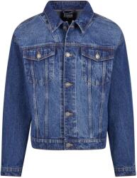 Urban Classics Négyzetes farmerdzseki Urban Classics Heavy Ounce kék