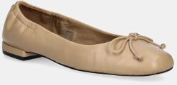 BOSS bőr balerina cipő Luara - bézs Női 41 - answear - 52 990 Ft