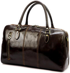 GREGORIO 133 sötétbarna bőr utazótáska 45 x 28 x 24 cm (60419)