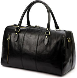 GREGORIO 133 fekete uniszex bőr utazótáska 45 x 28 x 24 cm (60418)