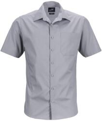 James & Nicholson (Daiber) Férfi rövid ujjú ing JN644 - Acélszín | 3XL (1-JN644-1748555)
