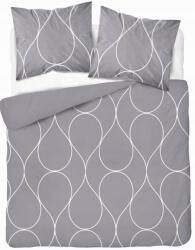 Detexpol Szürke mikroszálas szatén ágyneműhuzat, 160×200cm, cipzáras (2358305)
