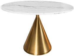 Invicta ELEGANCIA fehér műmárvány étkezőasztal 130 cm