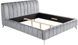Invicta AMSTERDAM szürke bársony ágy 160x200 cm