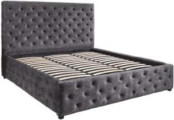 Invicta PARIS CHESTERFIELD szürke bársony ágy 180x200 cm
