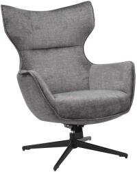 Invicta VOGUE szürke bársony fotel