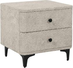 Invicta ART DECO szürkésbarna buklé éjjeliszekrény