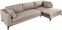 Invicta SIGNUM XL taupe bársony sarokkanapé