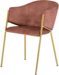 Invicta NOBLESSE rózsaszín bársony szék