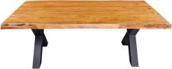 Invicta MAMMUT barna akácfa étkezőasztal 200 cm