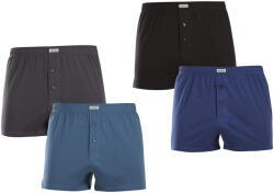 Andrie 4PACK férfi bő szárú boxeralsó Andrie klasszikus gumipánt többszínű (PS 5877K) XL