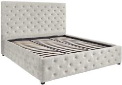 Invicta PARIS CHESTERFIELD bézs bársony ágy 180x200 cm