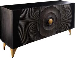 Invicta GOLDEN SUNSET fekete mangófa komód