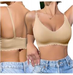 Mawe Varrott Nélküli Melltartó Kapocs Nélküli Ajándék Melltartó Láthatatlan Bézs (Stanik dla Kobiet Bez Zapięcia Haftek Szwów)