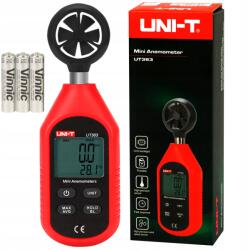 UNI-T Anemométer Szélmérő Hőmérő Mérőműszer Unit UT363