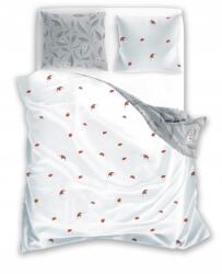 Carbotex Kétoldalas Fehér Ágyneműhuzat, 140x200, 100% pamut, katicabogár mintával (NL171106)