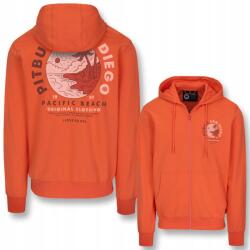 Pitbull Férfi cipzáras kapucnis pulóver Pitbull Planet Surf, pamut, poliészter (135051610001)