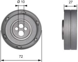 GATES feszítő, fogasszíj GATES T41216 for VW, AUDI (T41216)