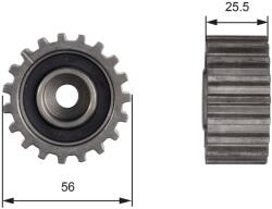 GATES Szíjtárcsa/vezetőgörgő, fogasszíj GATES T42000 for FORD (T42000)