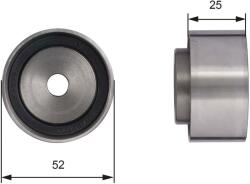 GATES Szíjtárcsa/vezetőgörgő, fogasszíj GATES T42005 for MAZDA, KIA (T42005)