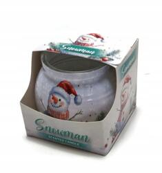 ADMIT Karácsonyi üveg illatgyertya, hóember, admit, 85g (1431)