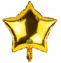 Martom Arany Fólia Lufi, csillag alakú, héliummal tölthető, kb. 44cm