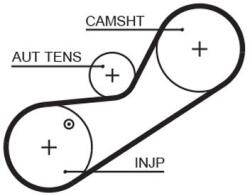 GATES Fogasszíj GATES 5546XS-GAT for AUSTIN, MG, MORRIS, ROVER, … (5546XS-GAT)