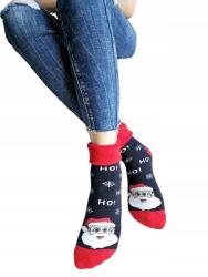  Zokni Krystjan print, Size 36-40, mikulás, pamut