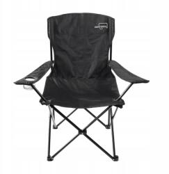  Utazó szék háttámlával XL horgász kemping fekete IránytűKamera (V-0008)