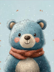 Takoy PANEL Wellsoft polár/fleece gyerek takaró varrásához 145x110 mackó sállal