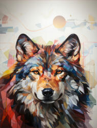 Takoy PANEL Wellsoft polár/fleece gyerek takaró varrásához 145x110 geometriai farkas