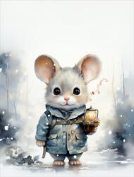 Takoy PANEL Wellsoft polár/fleece gyerek takaró varrásához 145x110 mesebeli egérke