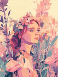 Takoy PANEL Wellsoft polár/fleece gyerek takaró varrásához 145x110 virágzó gondolatok