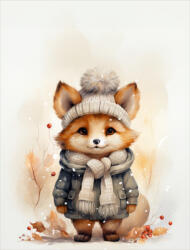 Takoy PANEL Wellsoft polár/fleece gyerek takaró varrásához 145x110 mesebeli róka