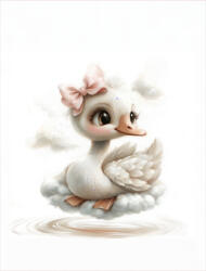 Takoy PANEL Wellsoft polár/fleece gyerek takaró varrásához 145x110 kis hattyú