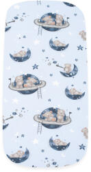 New Baby Pamut babakocsihoz való lepedő pamut New Baby Teddy bear in space 35x75cm