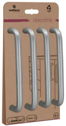 WALTECO Gissi bútorfogantyú-garnitúra tengelytávolság 160 mm matt króm 4 db (WT-7763)