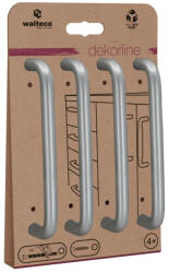 WALTECO Dieren bútorgomb-garnitúra 30 mm átmérőjű eloxált alumínium fekete 4 db (WT-7735)