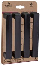 WALTECO Torino bútorfogantyú-készlet tengelytávolság 128 mm ABS matt fekete 4 db (WT-7742)