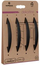 Walteco Jamo bútorfogantyú-szett 96 mm-es távolsággal matt fekete 4 db (WT-7706)