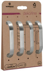 WALTECO Galileo bútor fogantyúgarnitúra 96 mm-es tengelytávolság szálcsiszolt szatén nikkel 4 db (WT-7712)